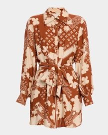 Ramy Brook Ada Belted Mini Shirtdress at Neiman Marcus